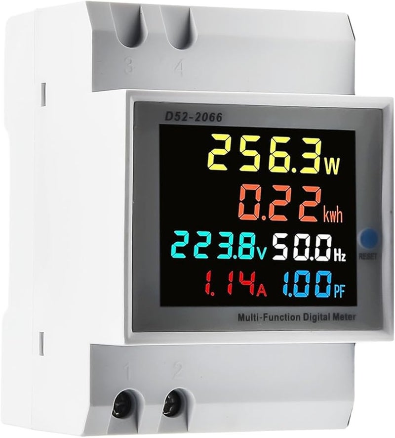 100A AC Power Meter With Current Transformer LCD Display Multi Parameter Measurement - Image 1